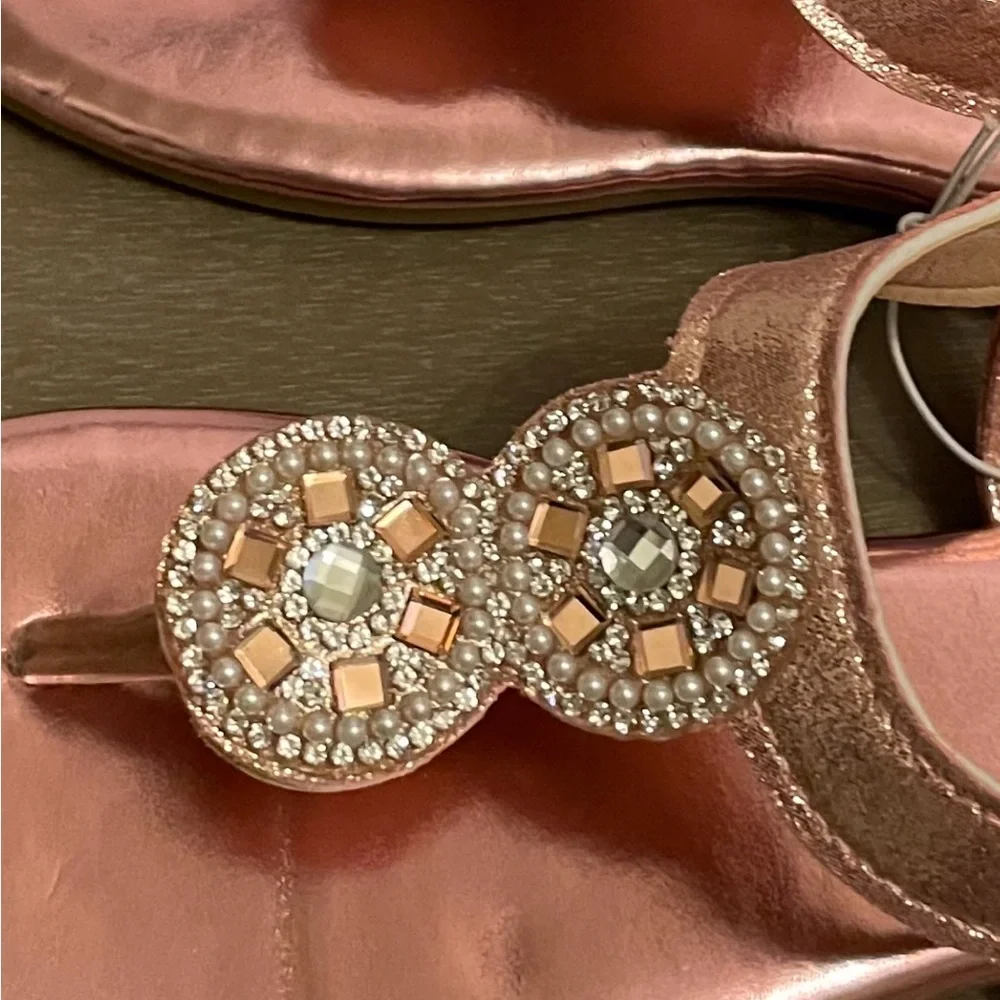 NWT Kensie Girl Sandal Size 1 Pink Shine - Picture 5 of 14